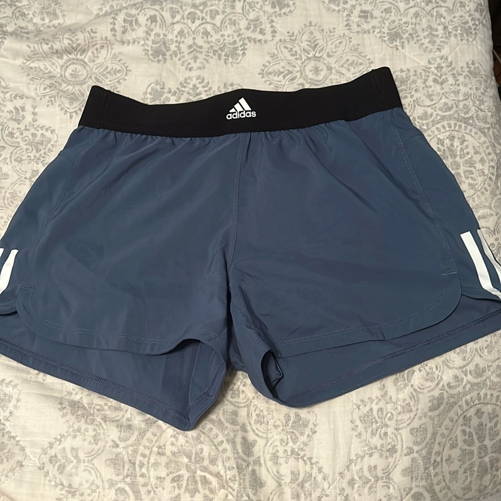 Blue athletic shorts